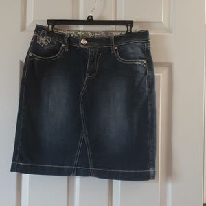 Womens denim jean skirt